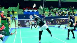 Sebanyak 11 laga digelar pada babak final Open Turnamen Bulu Tangkis Piala Panglima TNI 2026 di Gedung Olahraga Bulutangkis Kota Bandung, Jawa Barat, Minggu (6/9/2026). (Foto: istimewa)