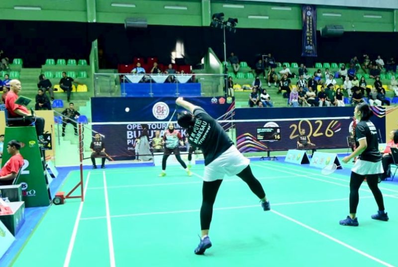 Sebanyak 11 laga digelar pada babak final Open Turnamen Bulu Tangkis Piala Panglima TNI 2026 di Gedung Olahraga Bulutangkis Kota Bandung, Jawa Barat, Minggu (6/9/2026). (Foto: istimewa)