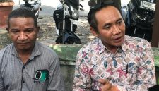 I Wayan Sudiarta (kanan) dan Hendrik T. Selan (kiri) saat menyampaikan keterangan pers di PN Denpasar, Kamis (10/9/2026). (Foto: istimewa)