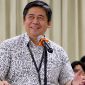 Jaksa Kejagung RI yang merupakan alumni Fakultas Hukum Universitas Nasional (FH UNAS), IGN Agung Yuliarta Endrawan, saat menyampaikan pesan acara pelepasan lulusan FH UNAS Semester Genap Tahun Akademik 2025/2026 di Gedung Menara UNAS, Ragunan, Jakarta, Sabtu (17/10/2026).(Foto: istimewa)