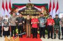 Inisiator Empat Pilar Gerakan Desa, Dewi Ayu Gembirowati Soekarnoputri (kelima dari kiri) bersama Perwakilan pemerintah, Forkopimda Lampung Timur saat peresmian Empat Pilar Gerakan Desa di  Soekarno Centre, Desa Bumi Jawa, Kecamatan Batanghari Nuban, Kabupaten Lampung Timur, Lampung, Sabtu (10/10/2026). (Foto: istimewa)