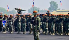 Peringatan HUT ke-79 Korps Pasukan Gerak Cepat (Korpasgat) TNI AU di Lapangan Merah, Mao Korpasgat, Bandung, Jawa Barat, Sabtu (17/10/2026). (Foto: Dok. Penkopasgat(