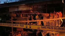 Ledakan terjadi di kawasan Pasar Cimanggis, Ciputat, Tangerang Selatan (Tangsel), Banten, pada Rabu (14/10/2026) malam sekitar pukul 18.30 WIB. (Foto: istimewa)