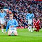 Manchester City mengalahkan Liverpool 3-0 dalam lanjutan Liga Inggris 2026/2027 di Stadion Anfield, Minggu (11/10/2026). Erling Haaland, Jeremy Doku, dan Rayan Cherki mencetak gol kemenangan bagi tim tamu. (Foto: Dok. X @ManCityES)