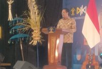 Menkum Supratman Andi Agtas menyampaikan sambutan dalam ASEAN Forum on the Protection of Journalistic Works in the Copyright Regime in the Digital Era di Bali, Sabtu (10/10/2026). (Foto: istimewa)