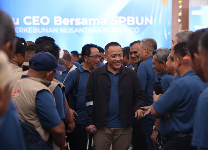 Direktur Utama PTPN IV PalmCo, Jatmiko K. Santosa saat 